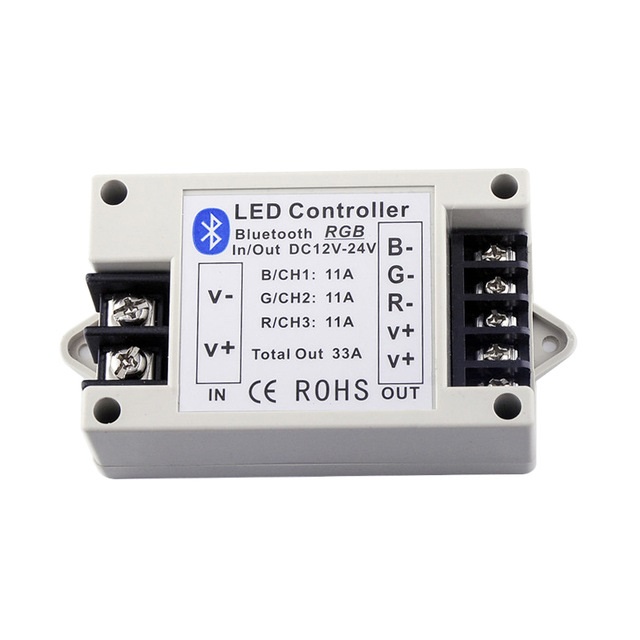 DC12V-24V 400W/800W 3 Channels LED RGB Bluetooth Controller BT Wireless ...
